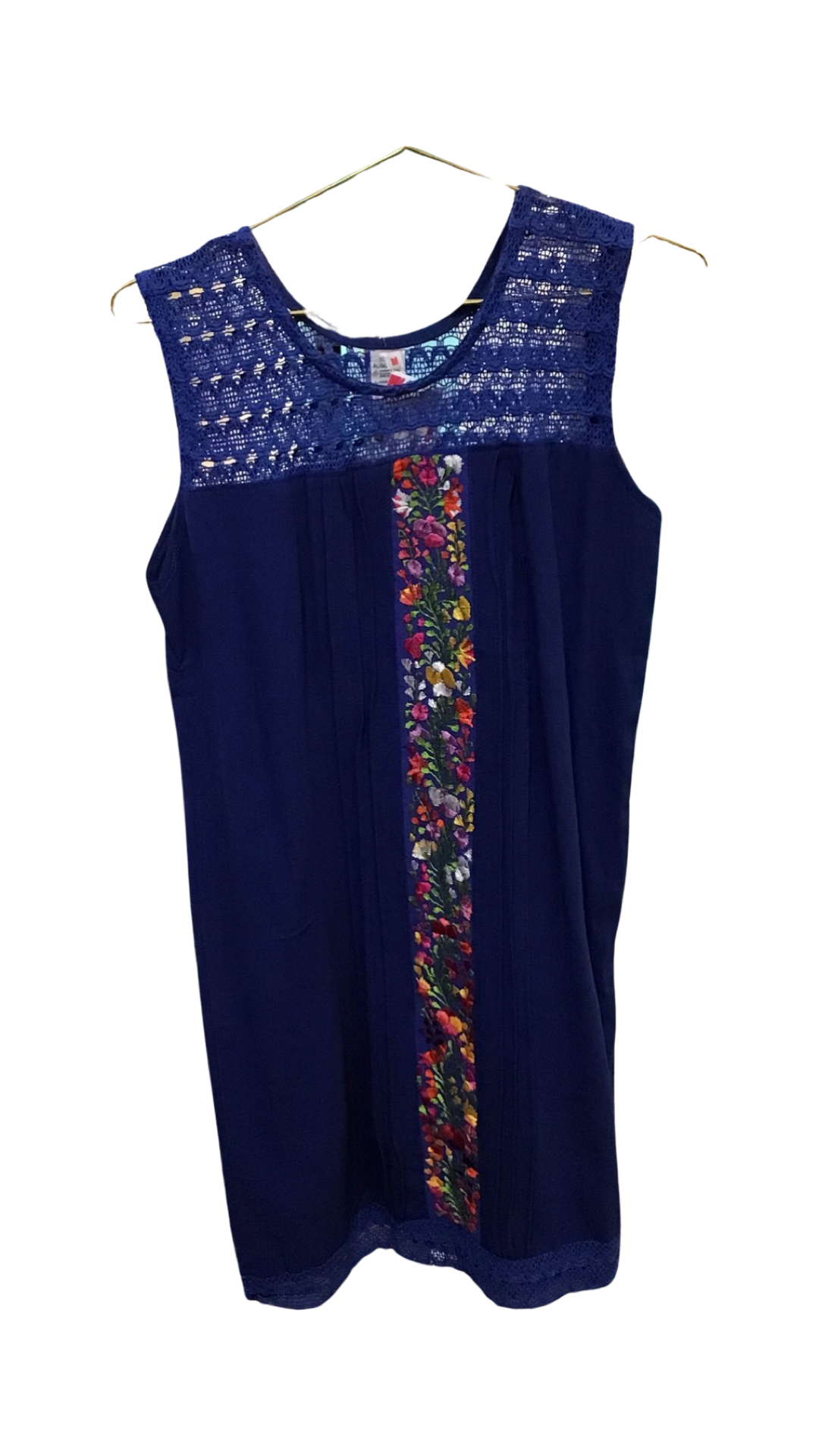 Woman’s Sleeveless Embroidered Dress