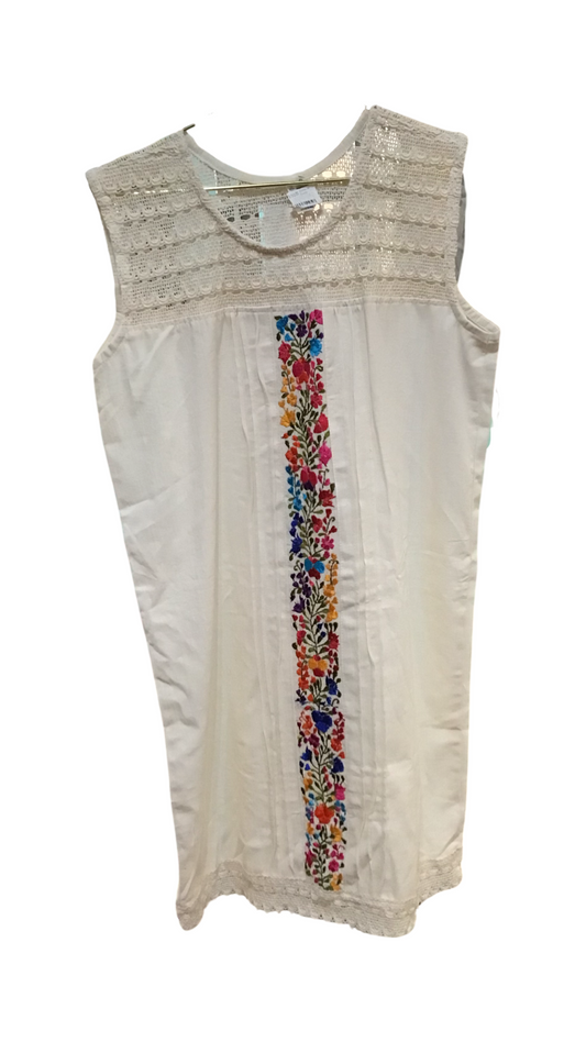 Woman’s Sleeveless Embroidered Dress