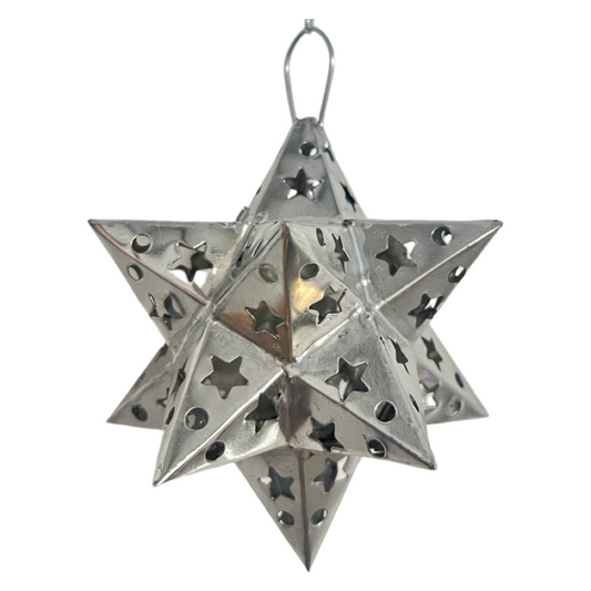 Tin Star Ornament Silver