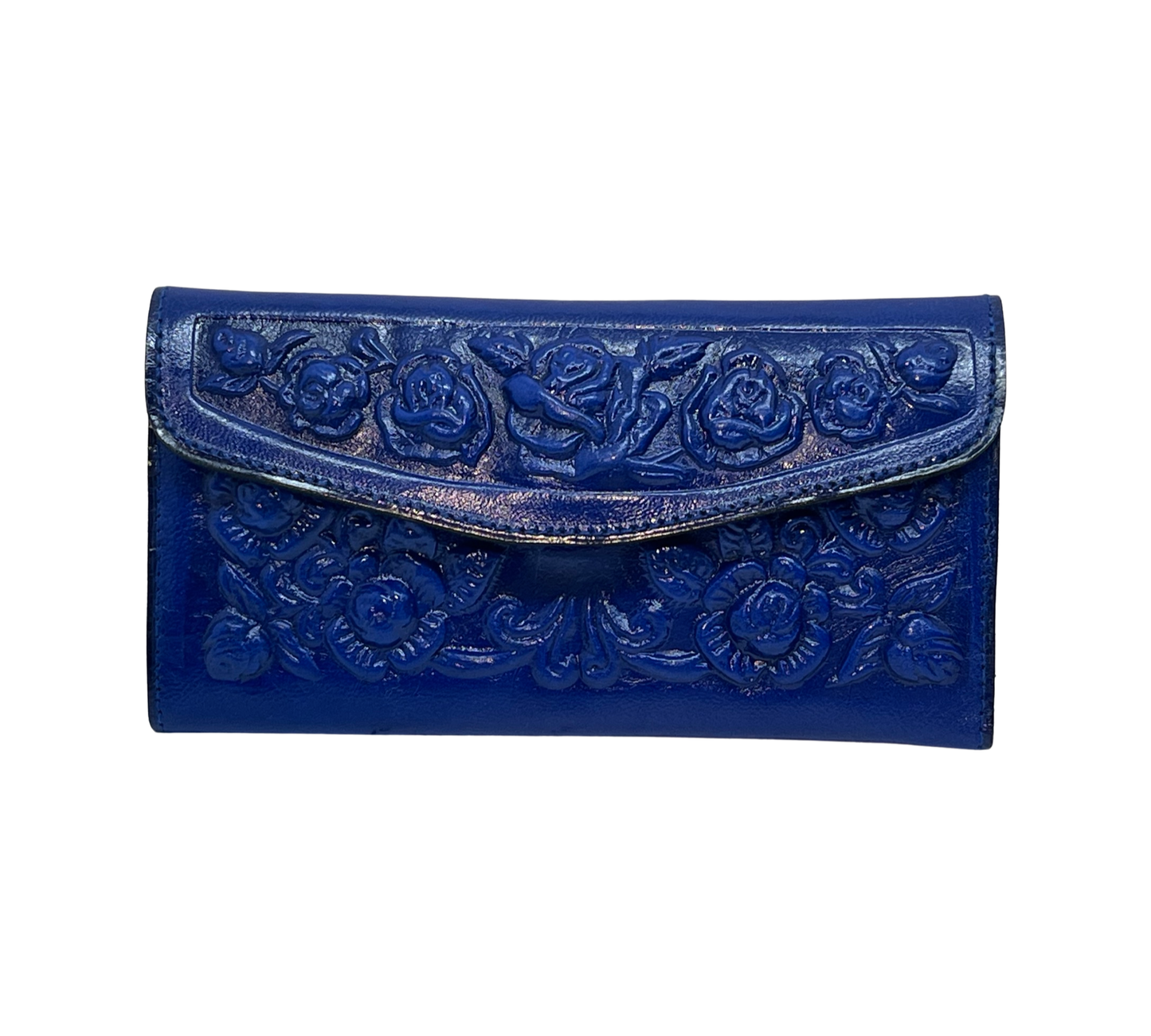 Leather Floral Wallet