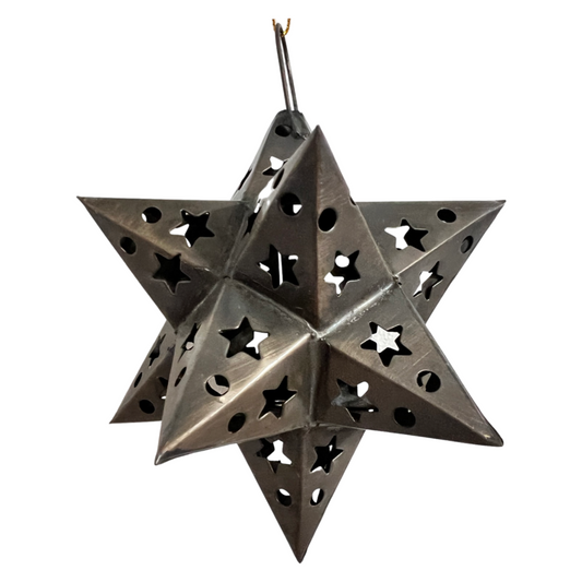 Tin Star Ornament Bronze