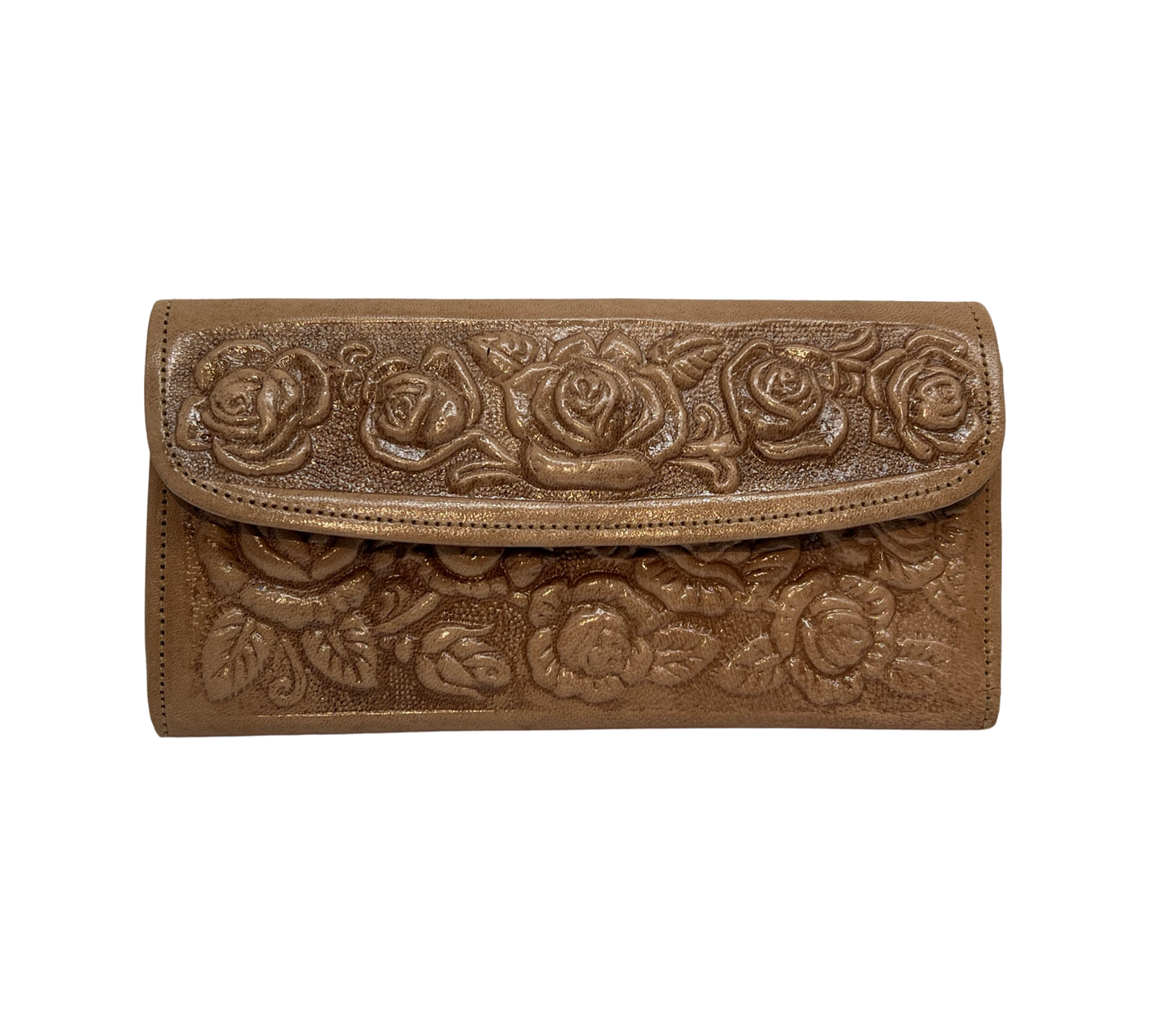 Leather Floral Wallet